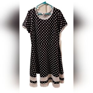 Olivia Matthews Black and White Polka Dot Dress